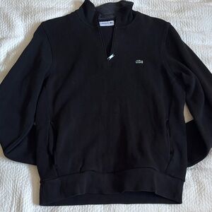Lacoste Men's Black quarter zip